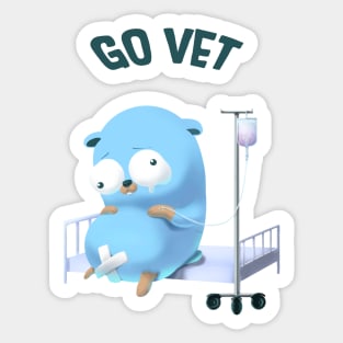 Golang Gopher Mouse Go Vet Sticker